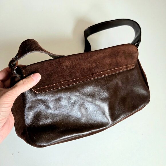 Arcadia genuine leather and suede bag made in Italy. - Picture 9 of 14